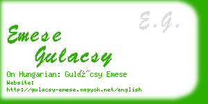 emese gulacsy business card